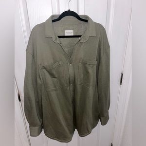 A&F Fleece Shirt Jacket